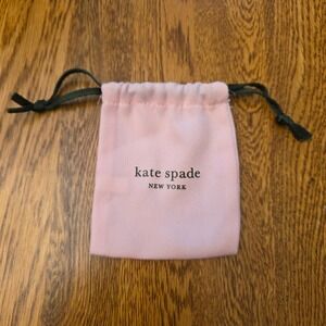 Kate Spade New York Pink Small Jewelry Dust Bag Drawstring Pouch 4x3.5 Gift Bag